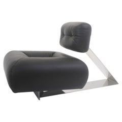 Mid-Century Modern Rare "Aran" Lounge Chair Oscar Niemeyer, 1970s
