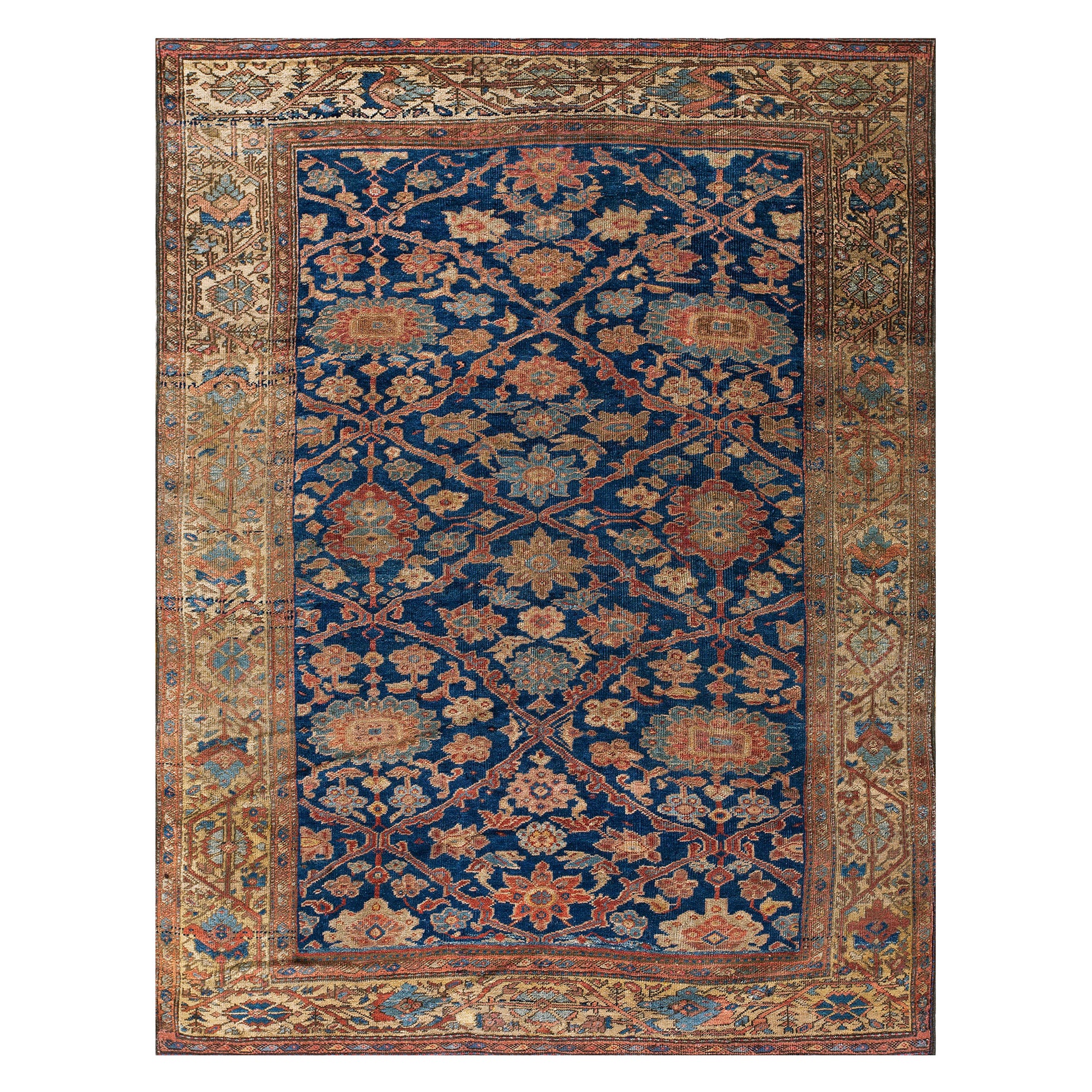 Late 19th Century Persian Sultanabad Carpet ( 6'2" x 7'9" - 188 x 236 cm )