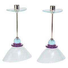 Glass Candleholder Set