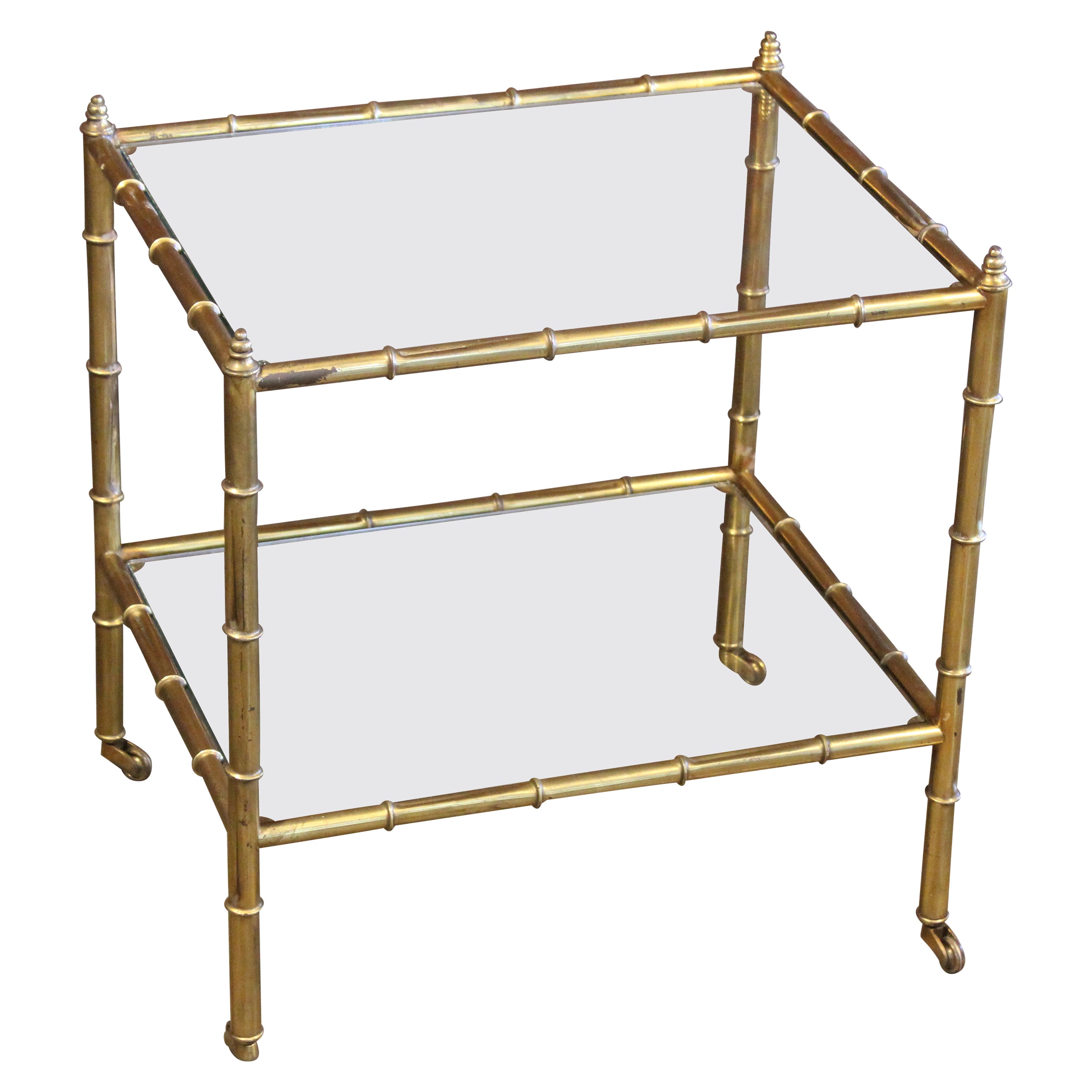 Brass Side Table Attributed to Maison Bagues, France, 1950s For Sale at  1stDibs