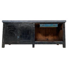 Vintage Zinc Top Workbench Kitchen Island