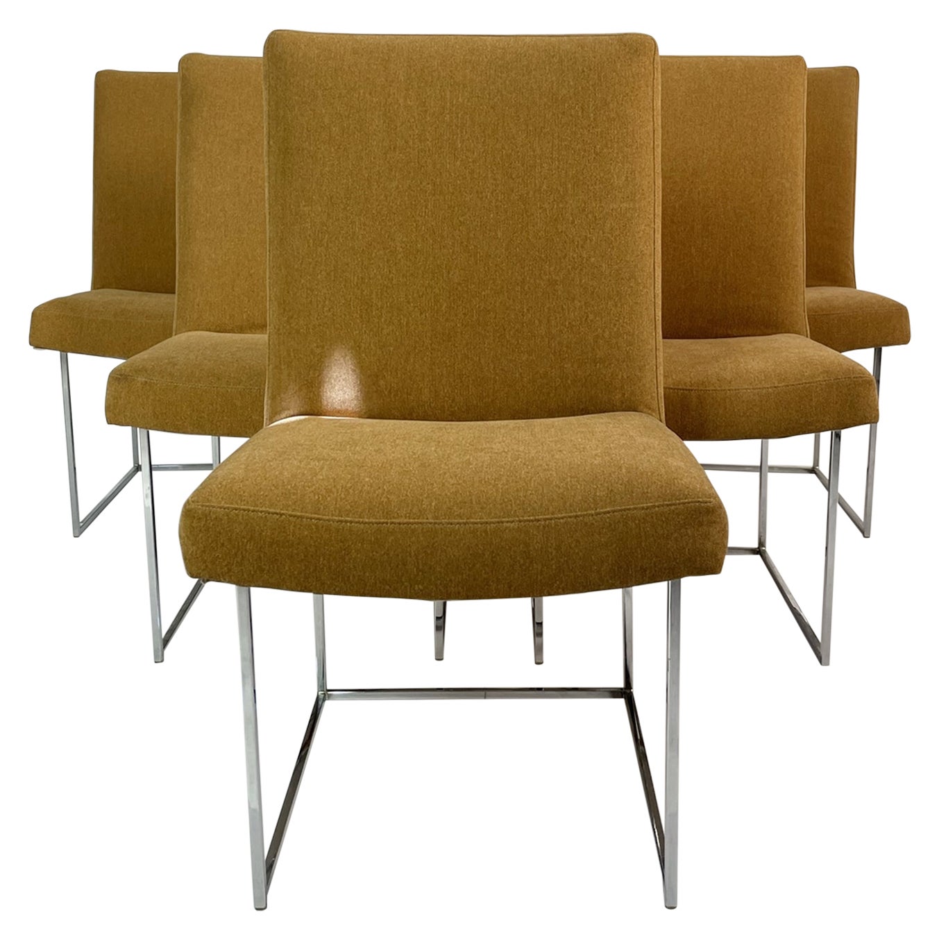 Ensemble de six chaises de salle à manger par Milo Baughman pour Thayer Coggin