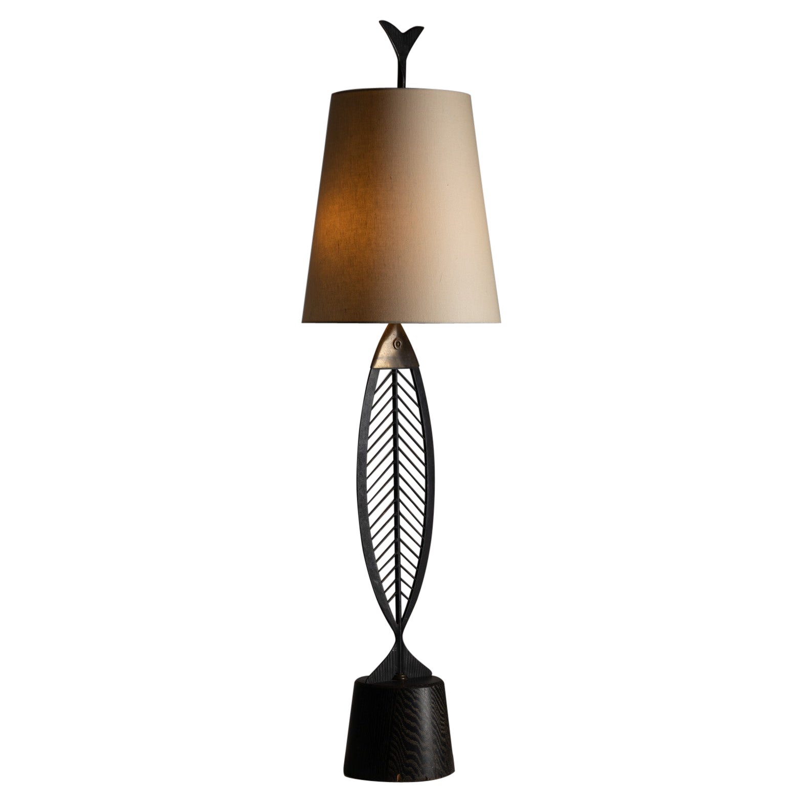 Monumental Table Lamp Attributed to Heifetz For Sale
