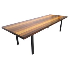 Milo Baughman Rosewood Walnut Dining Table for Directional A
