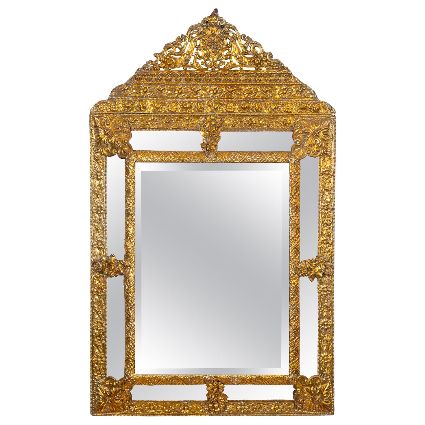 Early 19th Century Dutch Repousse Mirror