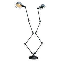 Domecq Jielde-Lampe mit doppeltem Graphit, Französisch Industrial  