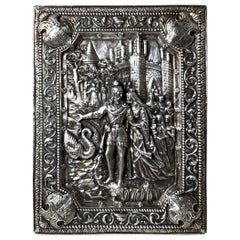Sterling Silver Armorial Plaque by Henryk Winograd