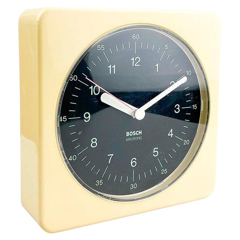Bosch Uk 6 Wall Clock, 1970's For Sale at 1stDibs