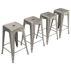 Genuine Tolix Steel Stacking Stools Made in France