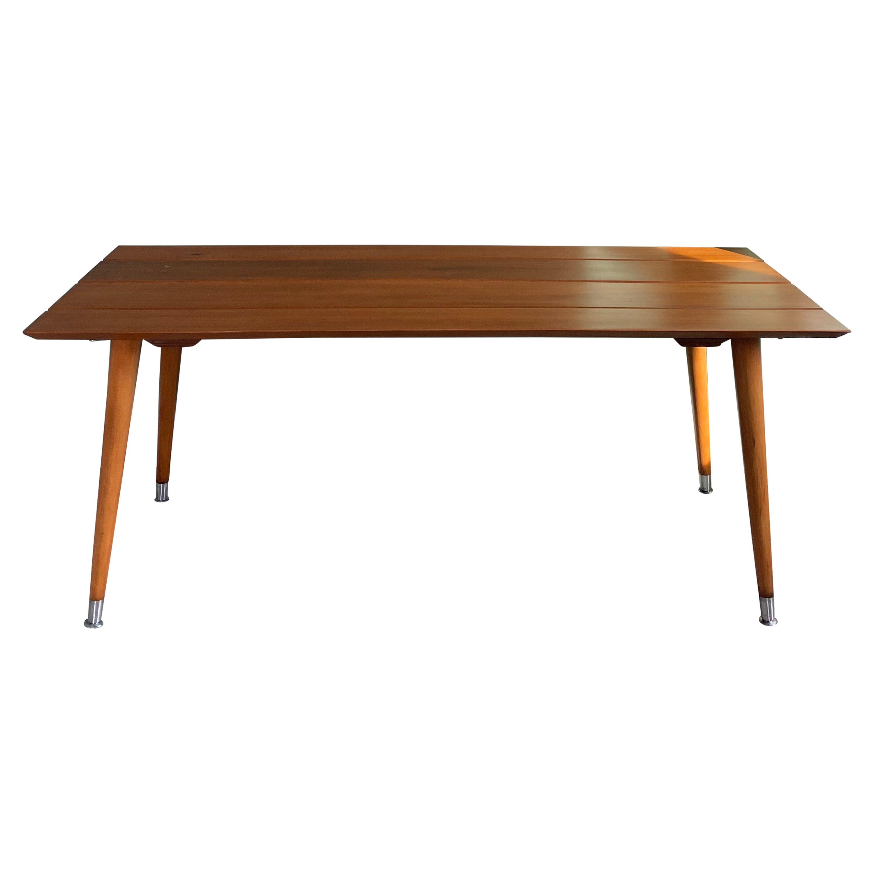 Mid-Century Modern Teak Danish Bench Table For Sale
