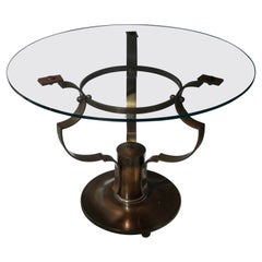 Table d'appoint ronde Art déco, 1940