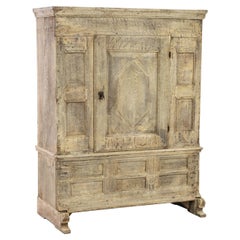 1800s German Oak Cabinet