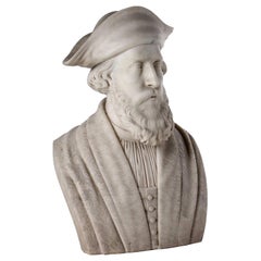 Marble Bust A. Ilarioli, Italy, 1853