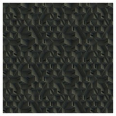 Moooi Small Maze Tical Square Rug Rug in Wool with Blind Hem Finish by Note