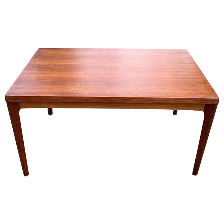 Danish Teak Dining Table by Henning Kjærnulf in Th 1960s