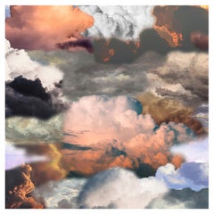 Tappeto Moooi Small Walking on Clouds Dawn Square in morbido filato di poliammide di Front