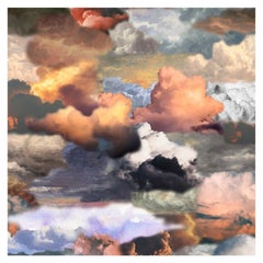 Tappeto Moooi grande Walking on Clouds Dawn Square in poliammide a pelo basso di Front