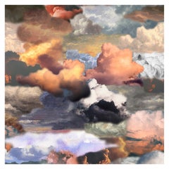 Tappeto Moooi grande Walking on Clouds Dawn Square in morbido filato di poliammide da Front