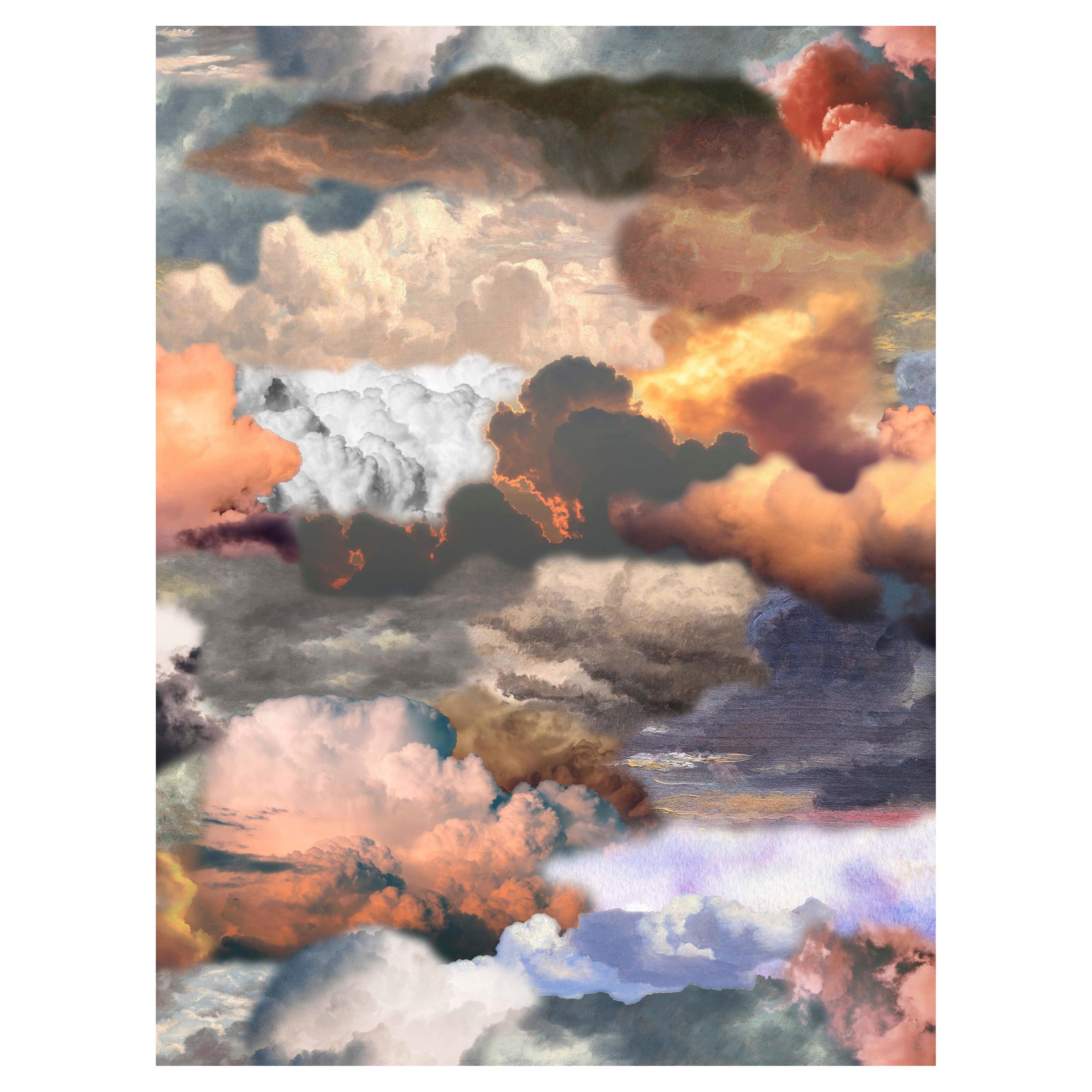 Moooi Small Walking on Clouds Dusk Landscape Rug in Low Pile Polyamide by Front