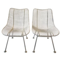 Pair of 1960s Sculptura Side Chairs by Woodard