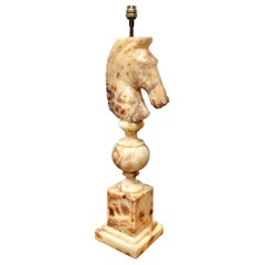 Marble "Horse Head" Lamp Base