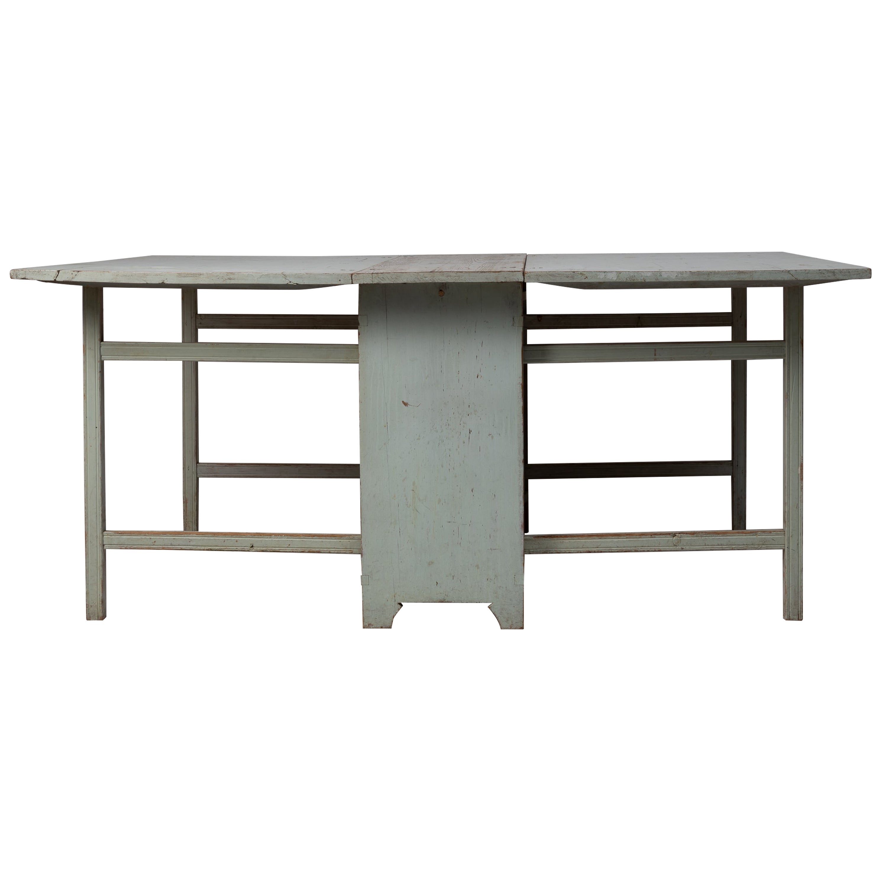 19th Century, Swedish Gustavian Style Drop Leaf Table For Sale