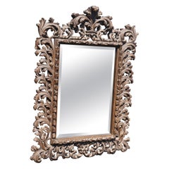 Highly Ornamented Antiqued Decorative Wall Mirror