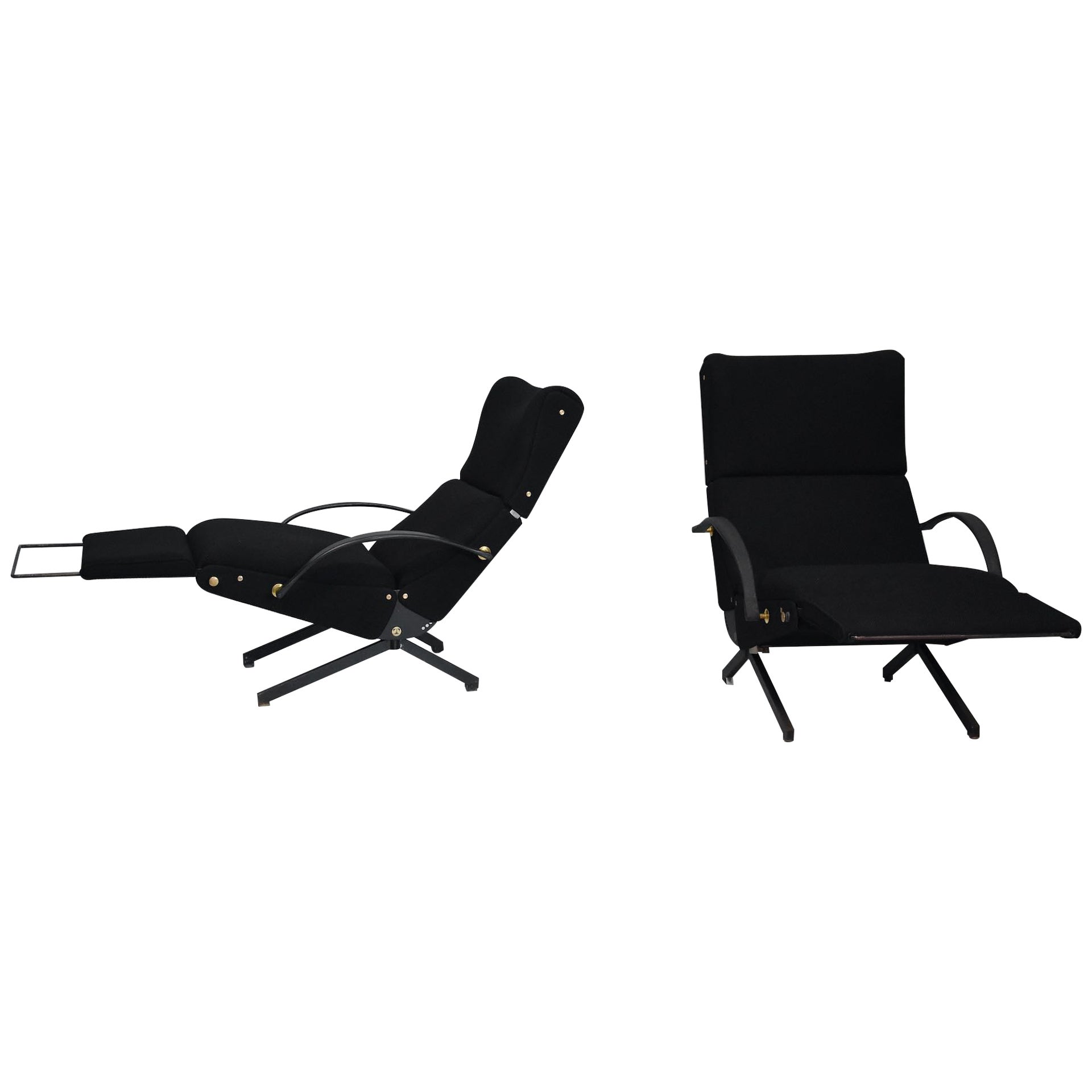 Pair of "P40" Lounge Chair by Osvaldo Borsani for Tecno 1950s For Sale
