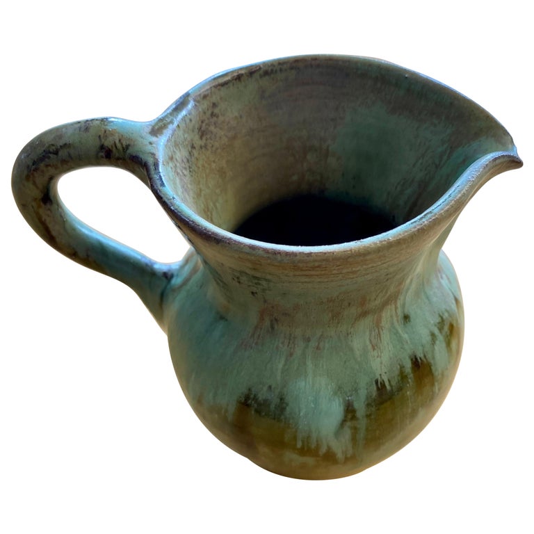 Harding Black Ceramic Pitcher 1973 For Sale at 1stDibs