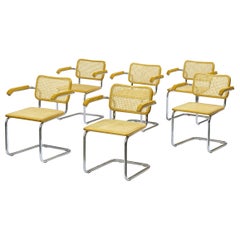 Set of 6 Marcel Breuer Cesca Chairs