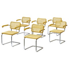 Set of 6 Marcel Breuer Cesca Chairs