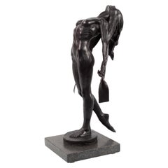 Powerful Hermanas: Elizabeth, Female Nude Bronze Sculpture by Dean Kugler
