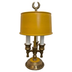 Vintage Petite Brass French Bouillotte Lamp