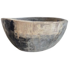 Medium Size Vintage Wood Decorative Bowl