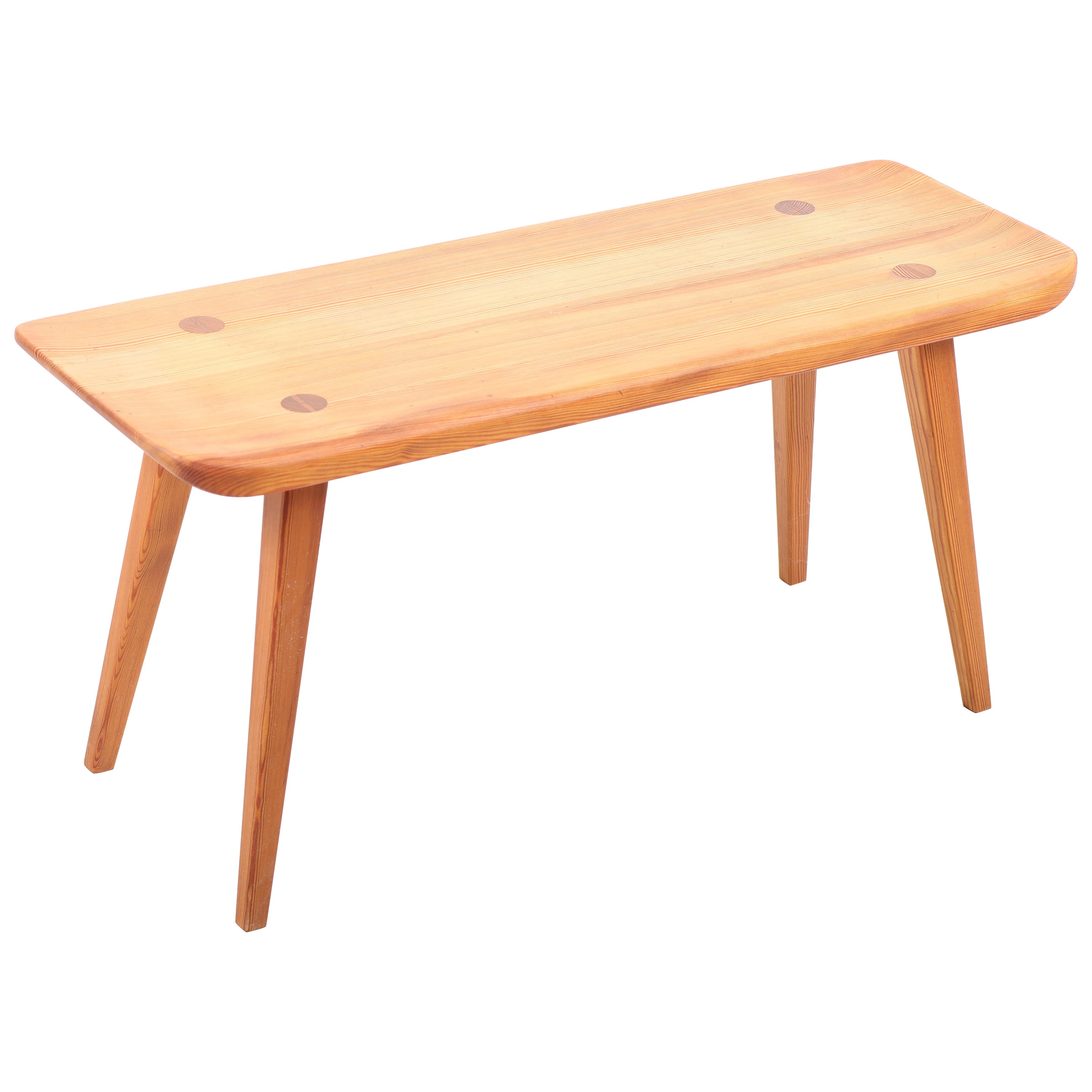 Bench in Solid Pine by Carl Malmsten, 1960s For Sale