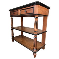French Satinwood Buffet Console