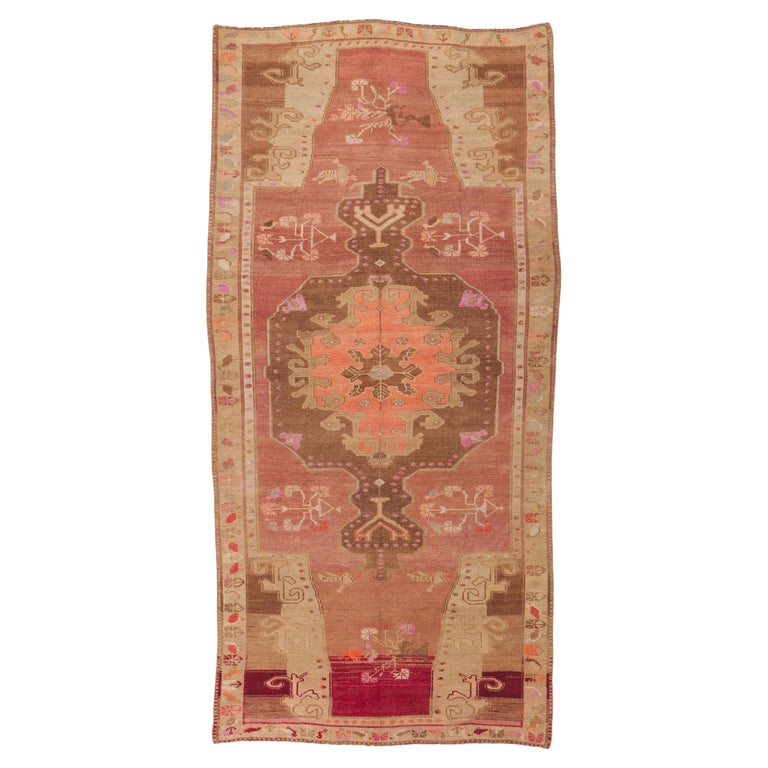 Vintage Turkish Kars Gallery Rug For Sale at 1stDibs