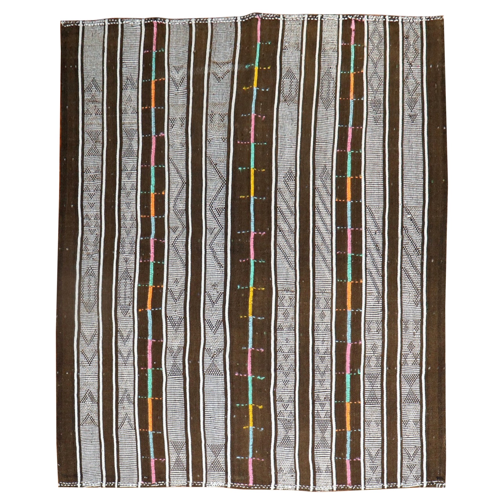 Tapis Kilim turc rustique vintage en vente