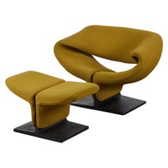 Pierre Paulin Ribbon Chair and Ottoman for Artifort