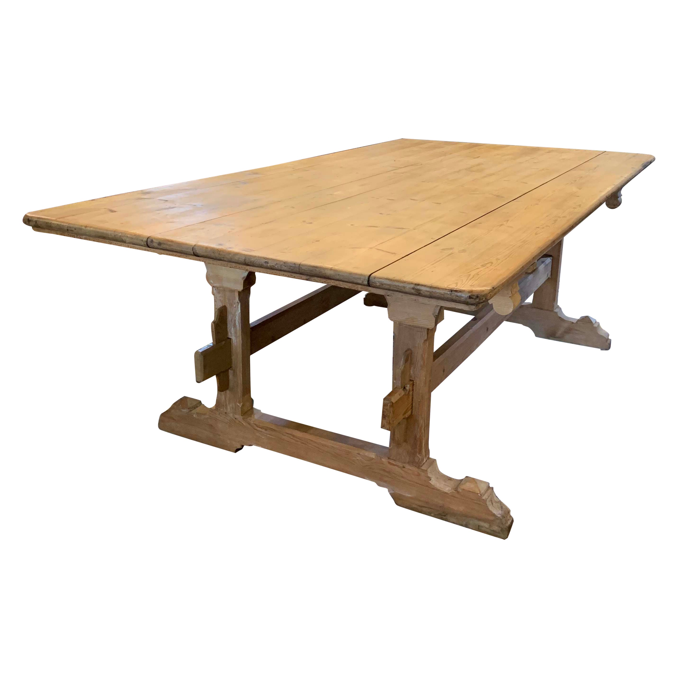Swedish Gustavian Style Farm Dining Table For Sale