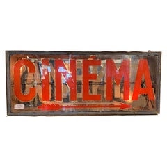 French Cinema Sign