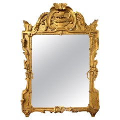 Louis XIV Mirror with Neoclassical Urn Carving, 18th Century