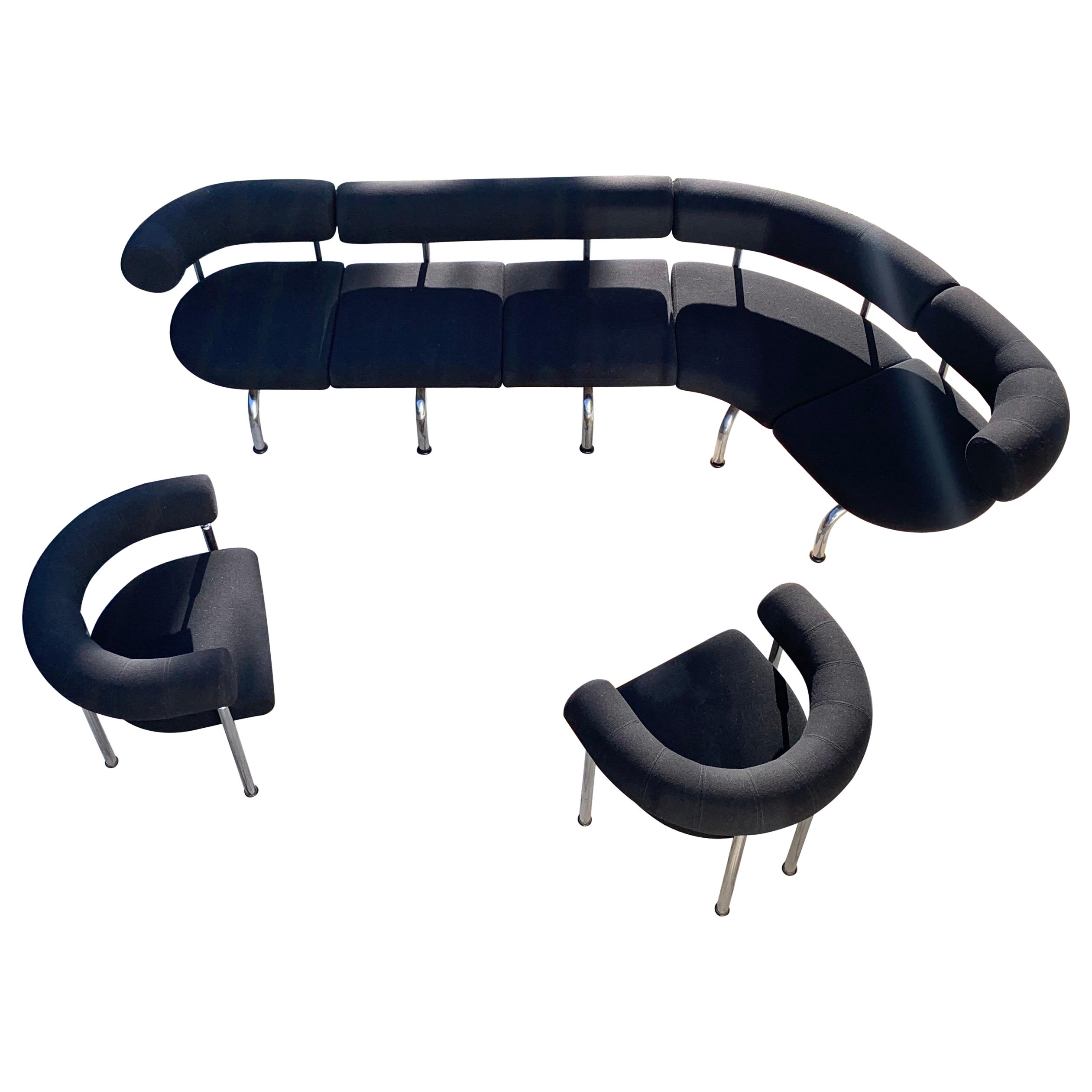 Erik Jørgensen ‘Pipeline’ Sofa & ‘Cobra’ Chairs
