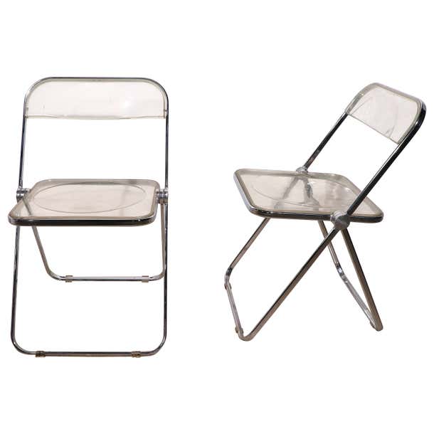 Piretti Folding Plia Chairs For Sale at 1stDibs | 90s folding chair
