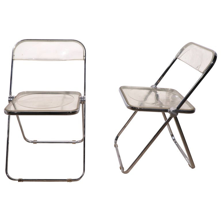 Piretti Folding Plia Chairs For Sale at 1stDibs