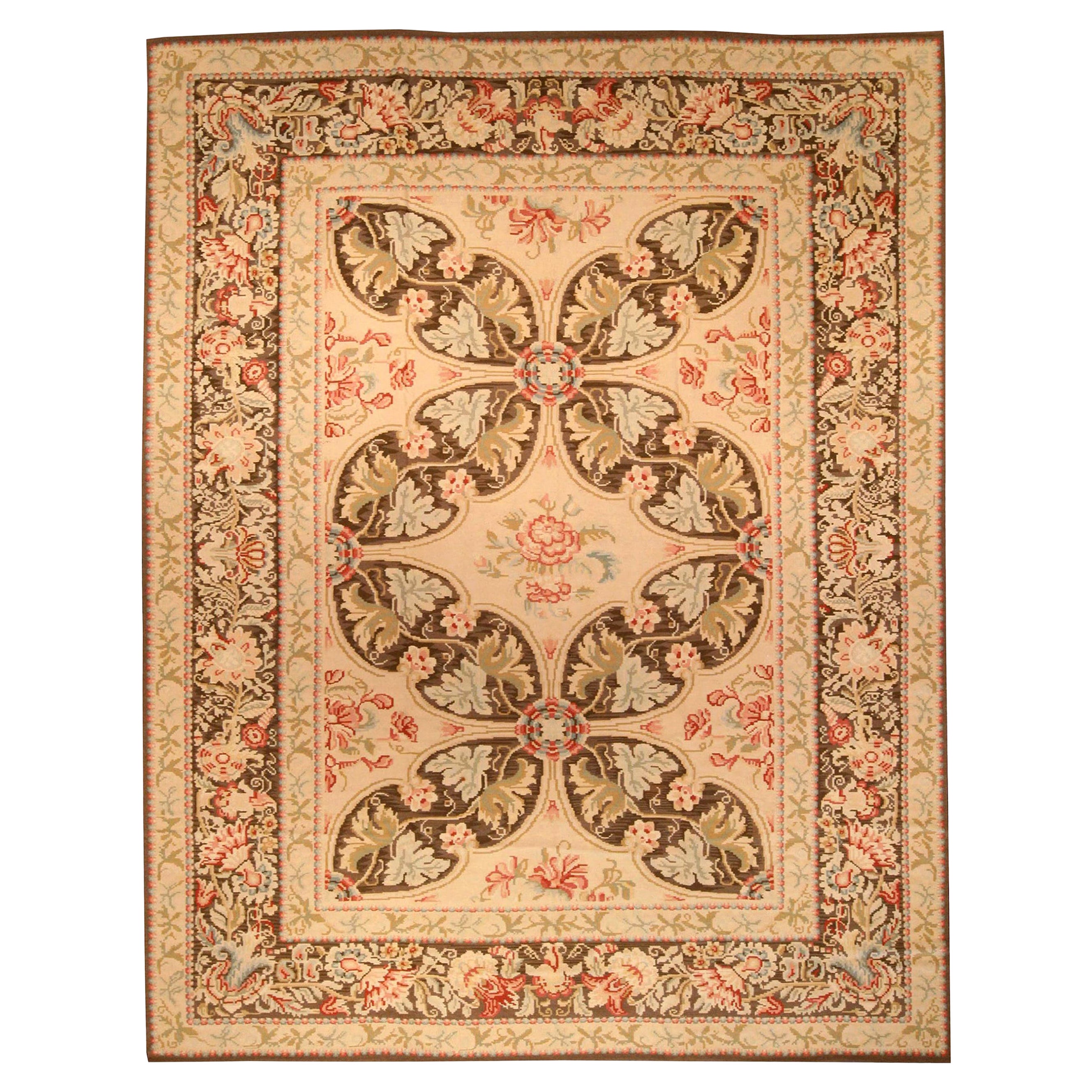 Contemporary Oversized Bessarabian Floral Design Area Rug by Doris ...