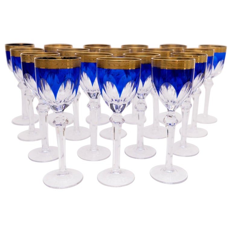 Legacy Gold Plated Tall Crystal Glasses (Set of 6)