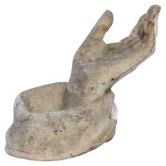 1900s French Plaster Hand Sculpture