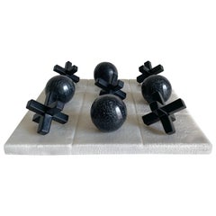 Black Pearl Resin Tic Tac Toe by Paola Valle