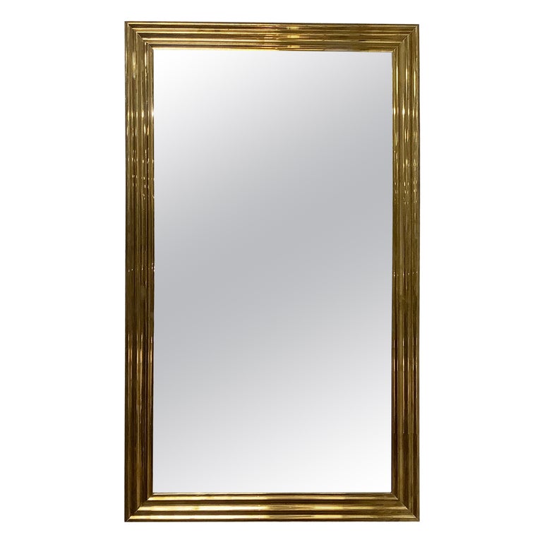 Chapman Brass Mirror at 1stDibs